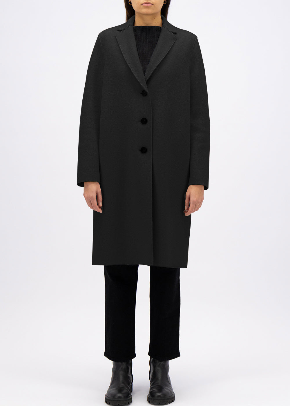 Harris Wharf London Overcoat Pressed Wool
