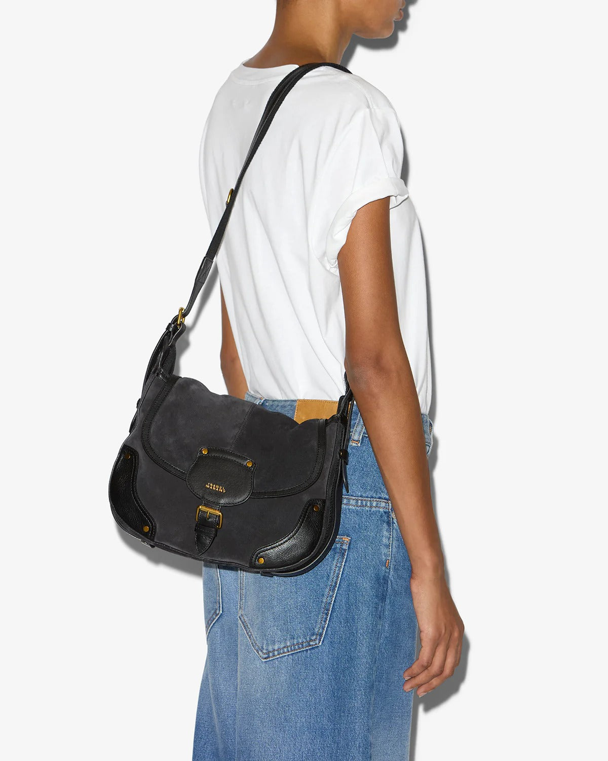 Isabel Marant Sierra Leather Messenger Bag
