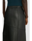 Victoria Beckham Panelled Leather Skirt