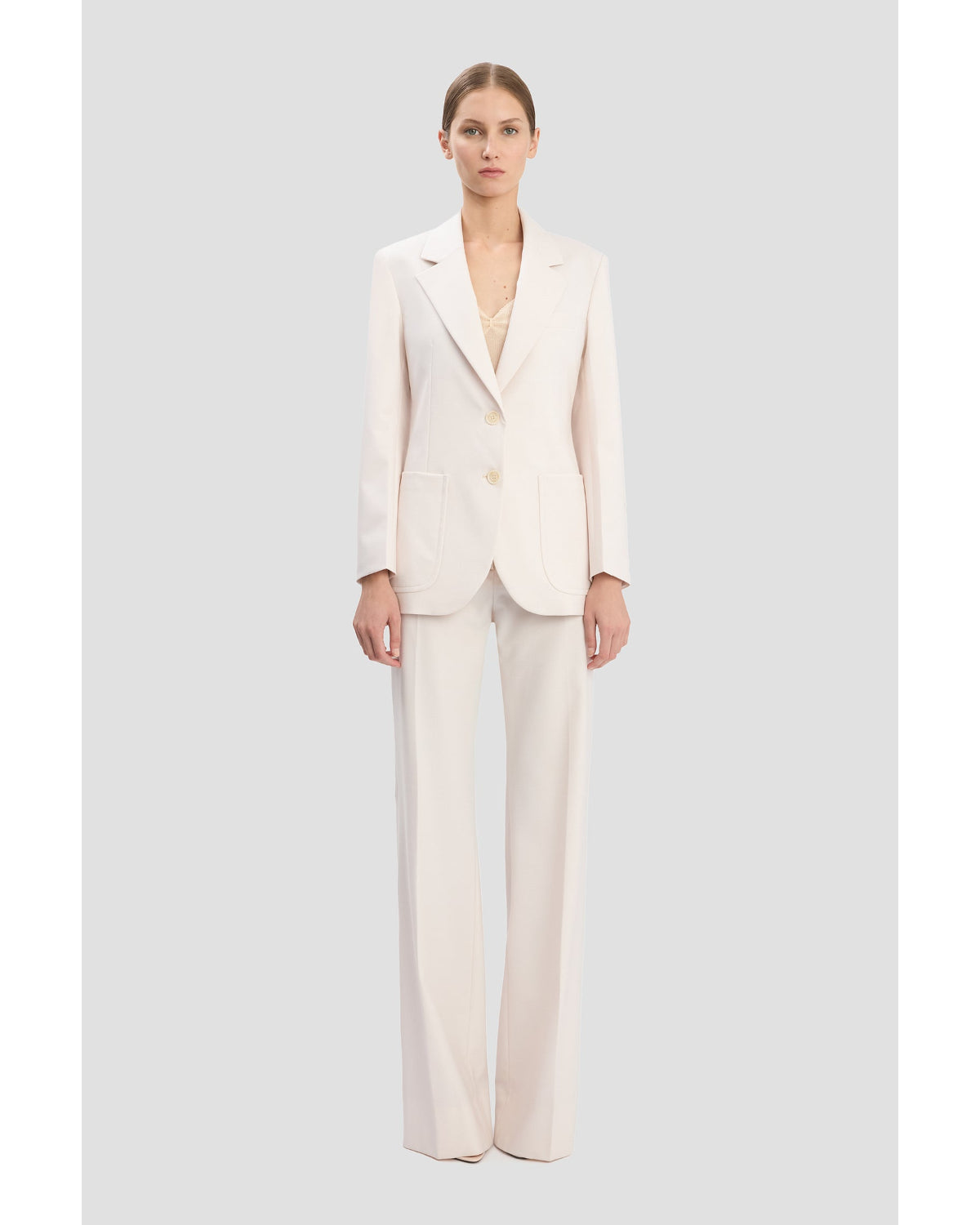 Victoria Beckham Katherine Patch Pocket Jacket Bone