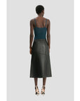 Victoria Beckham Panelled Leather Skirt