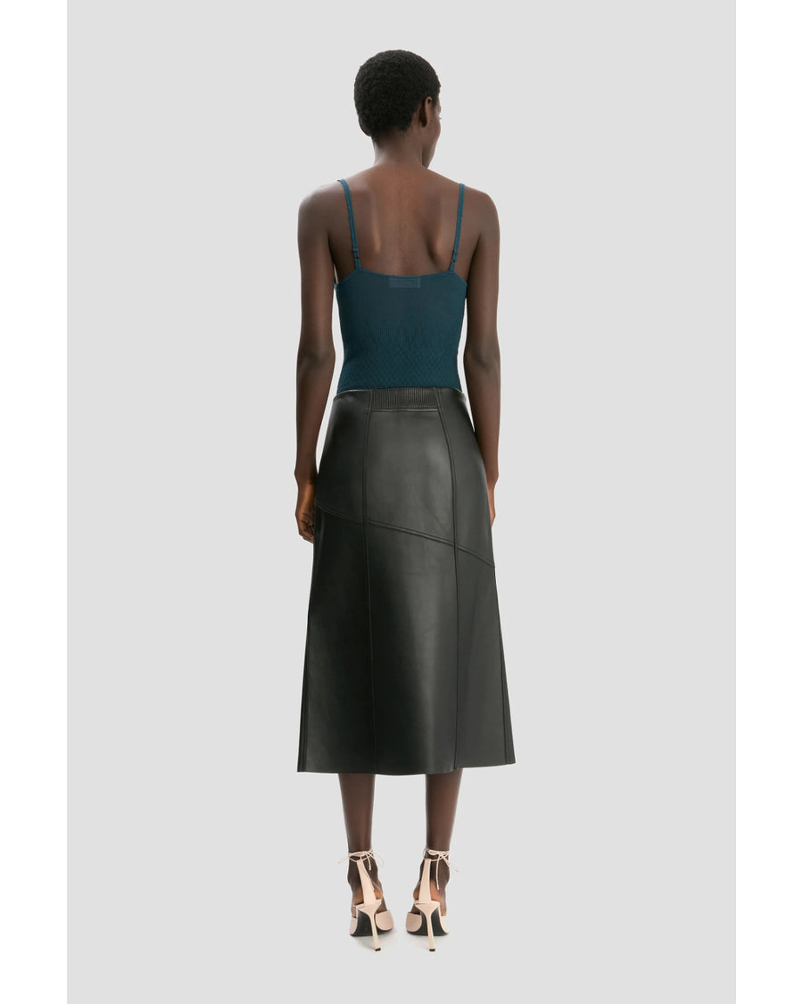 Victoria Beckham Panelled Leather Skirt