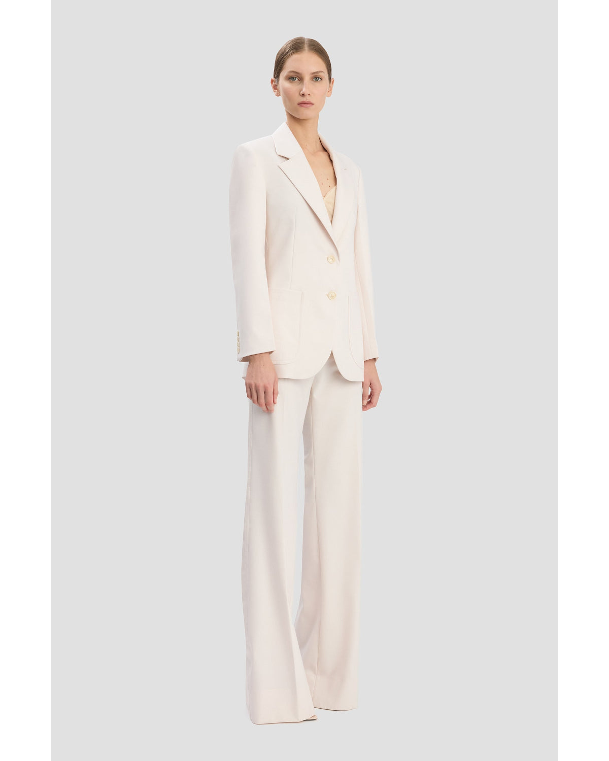 Victoria Beckham Katherine Patch Pocket Jacket Bone