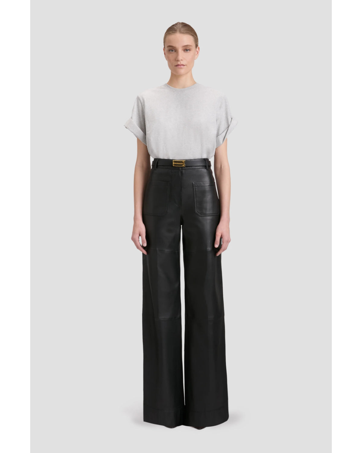 Victoria Beckham Alina Leather Trouser