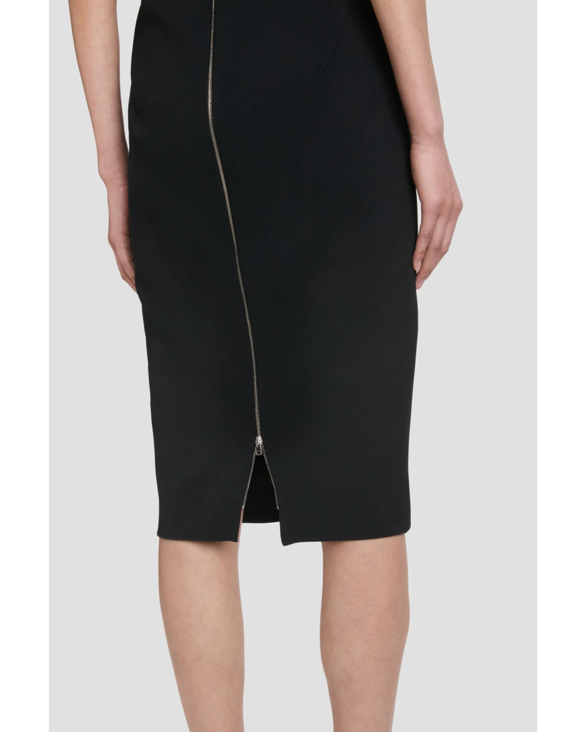 Victoria Beckham Black T Shirt Fitted Dress