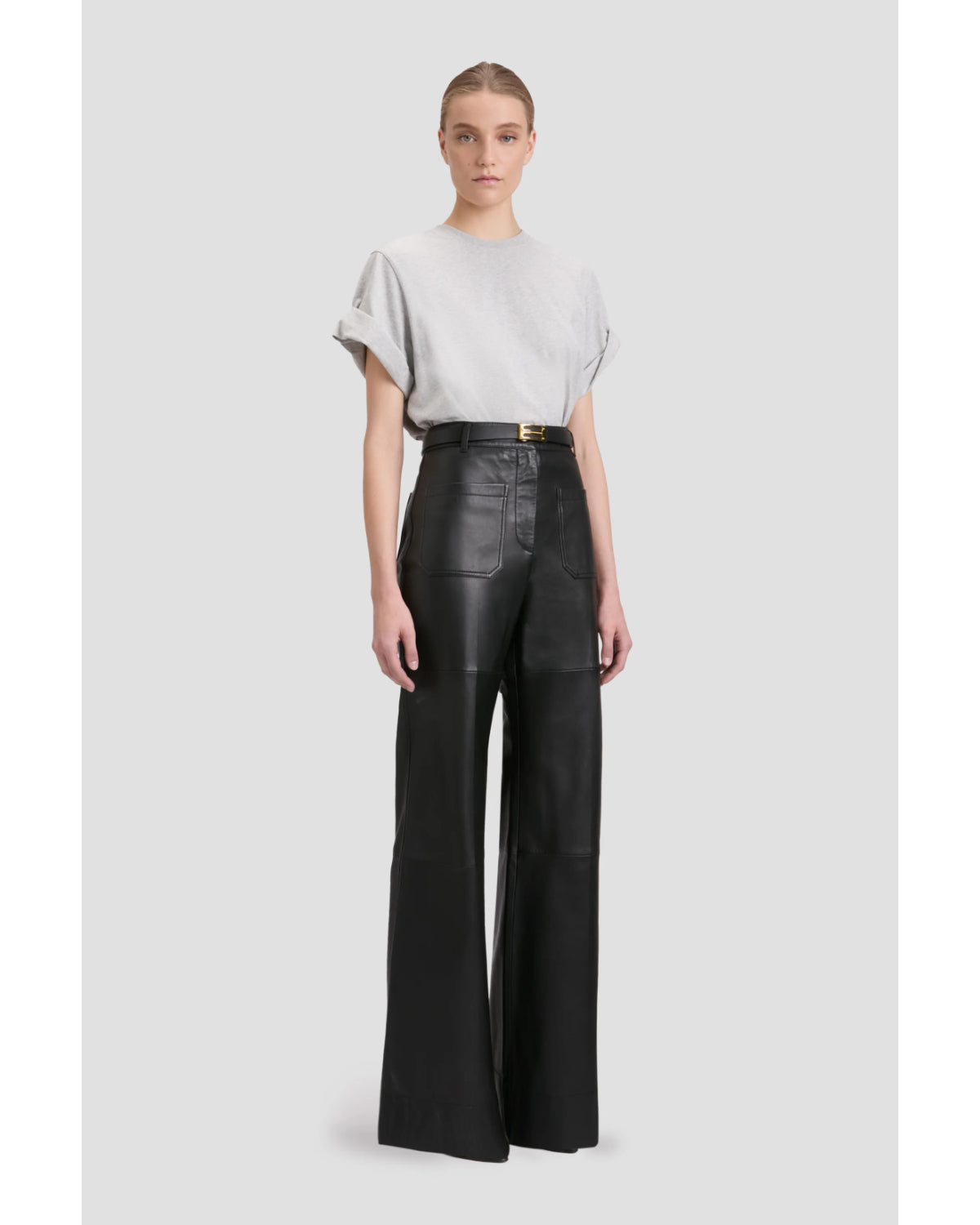 Victoria Beckham Alina Leather Trouser