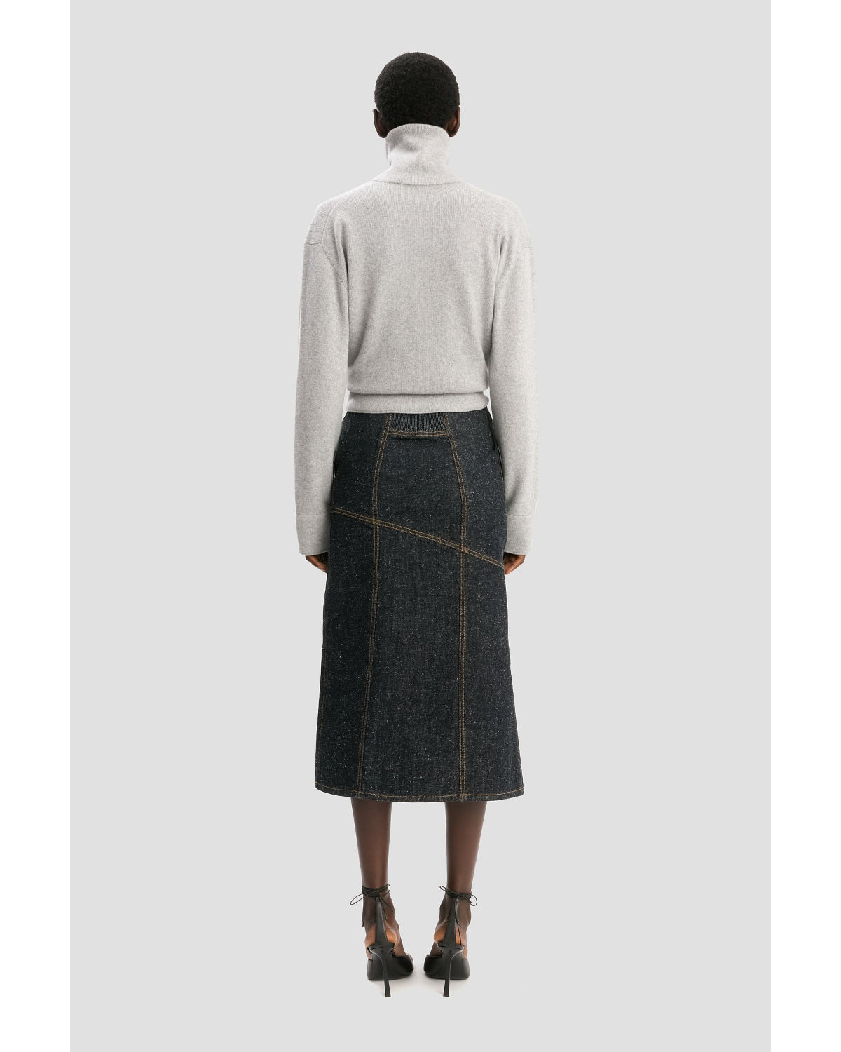 Victoria Beckham Panelled Denim Skirt