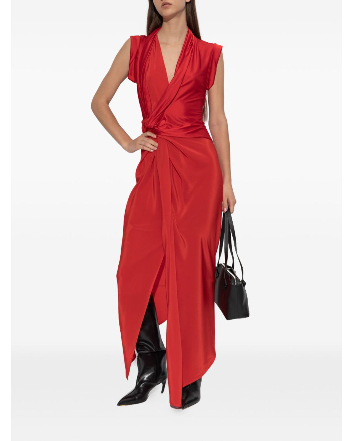 Victoria Beckham Assymetric Twist Detail Dress