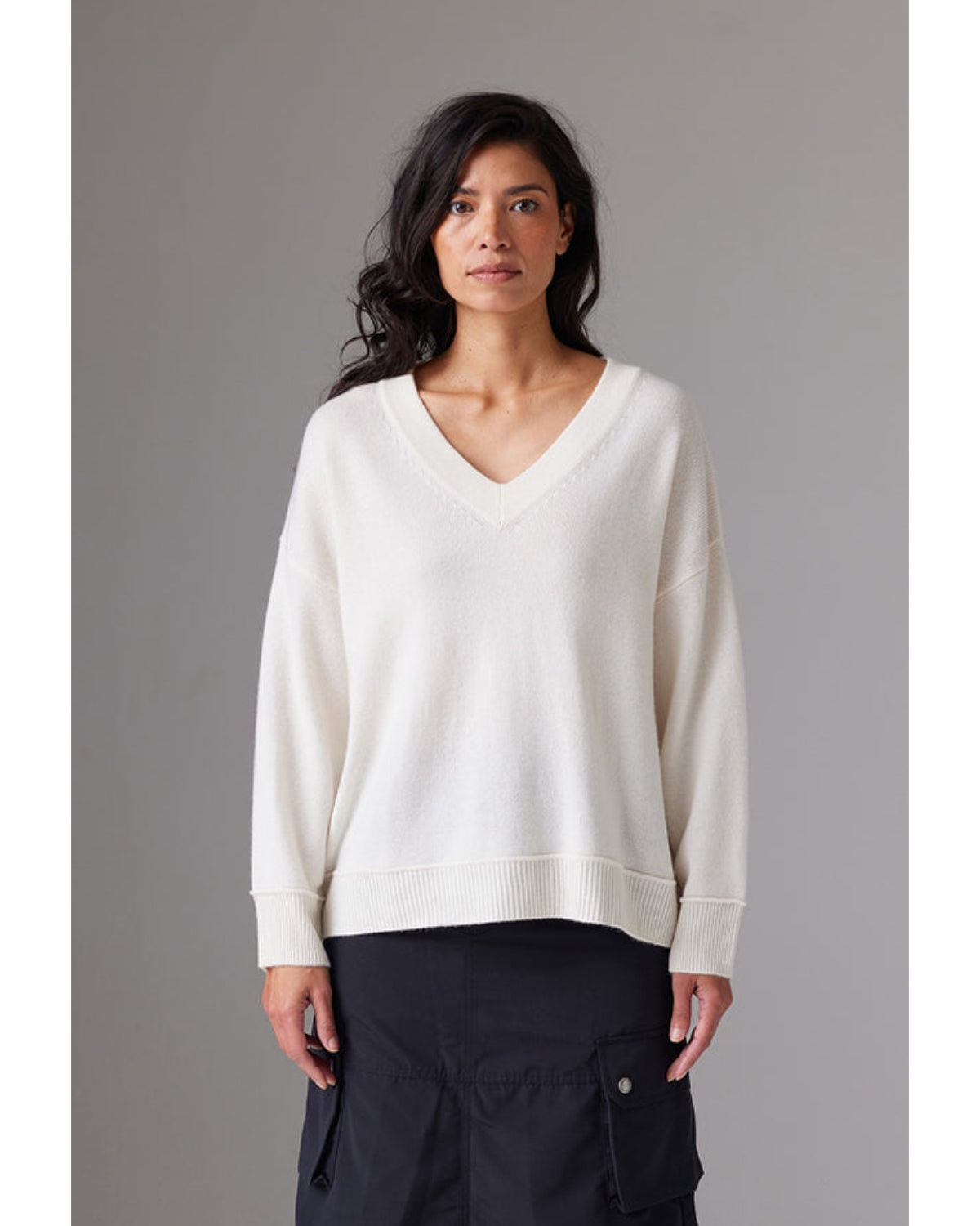 Crush Pomelo Chunky V Neck