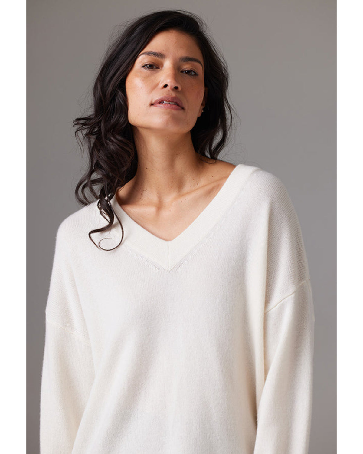 Crush Pomelo Chunky V Neck