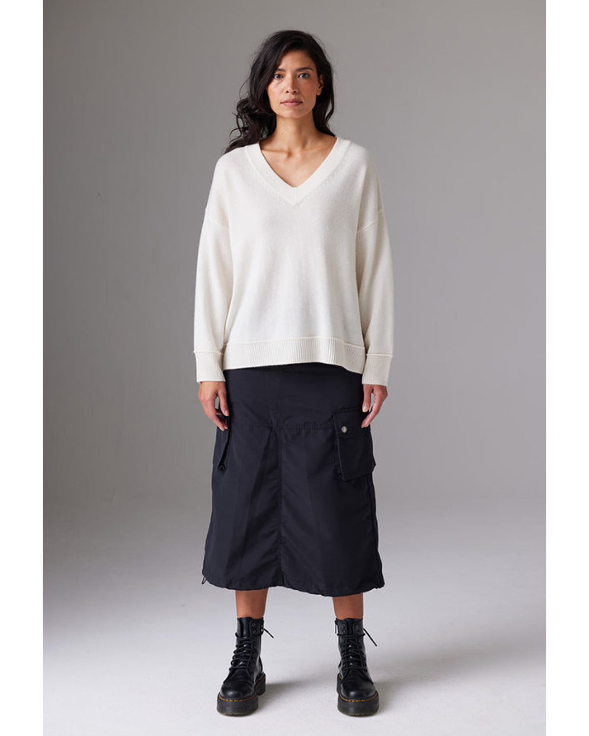 Crush Pomelo Chunky V Neck