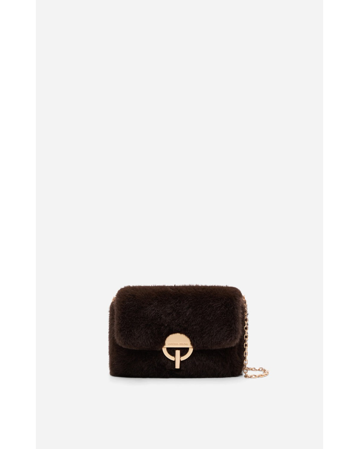 Vanessa Bruno Medium Moon Faux Fur Bag