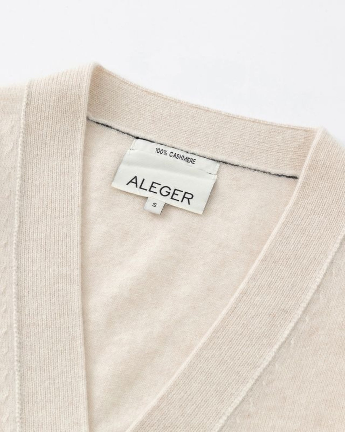 ALEGER 145 Cashmere Seam Detail Cardigan