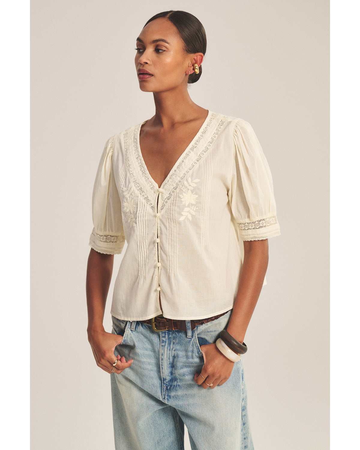 Velvet Mavis Embroidered Shirt