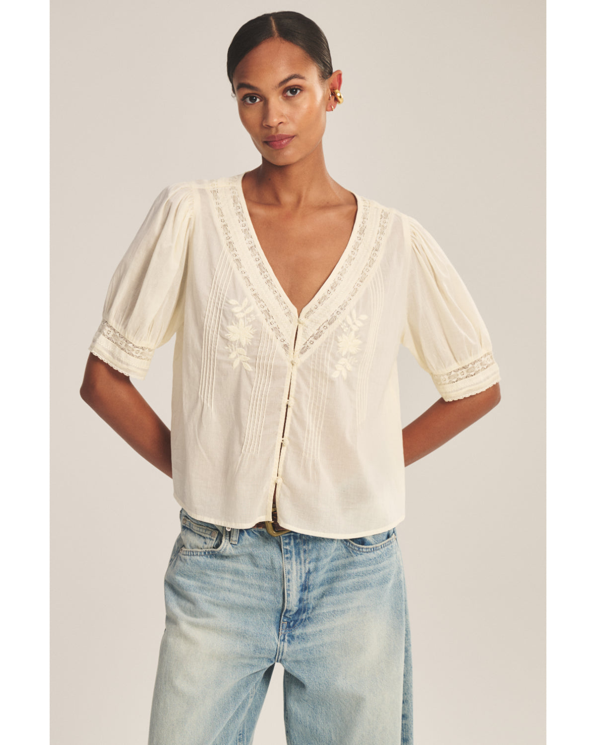 Velvet Mavis Embroidered Shirt
