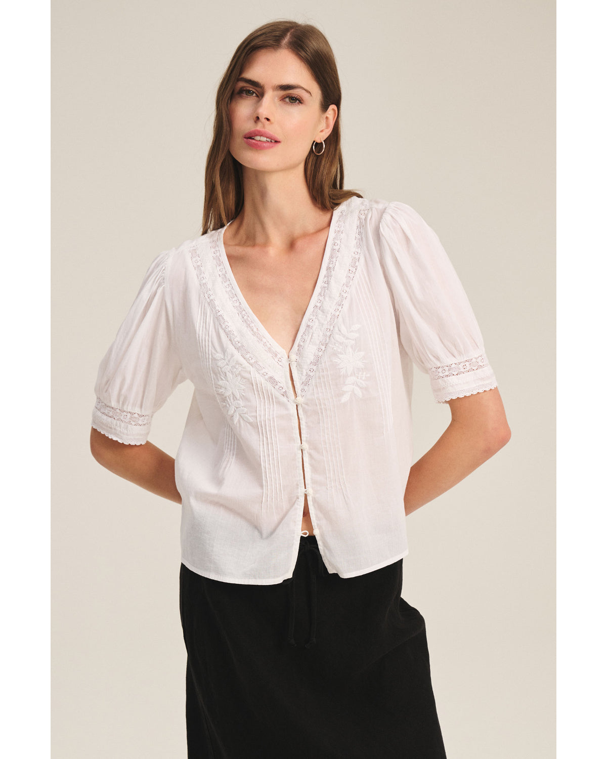 Velvet Mavis Embroidered Shirt