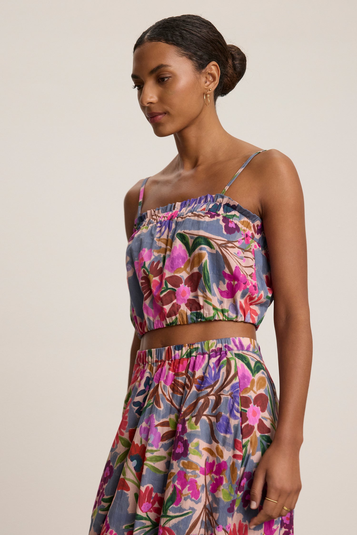 Alice Printed Cotton Voile Cami Top