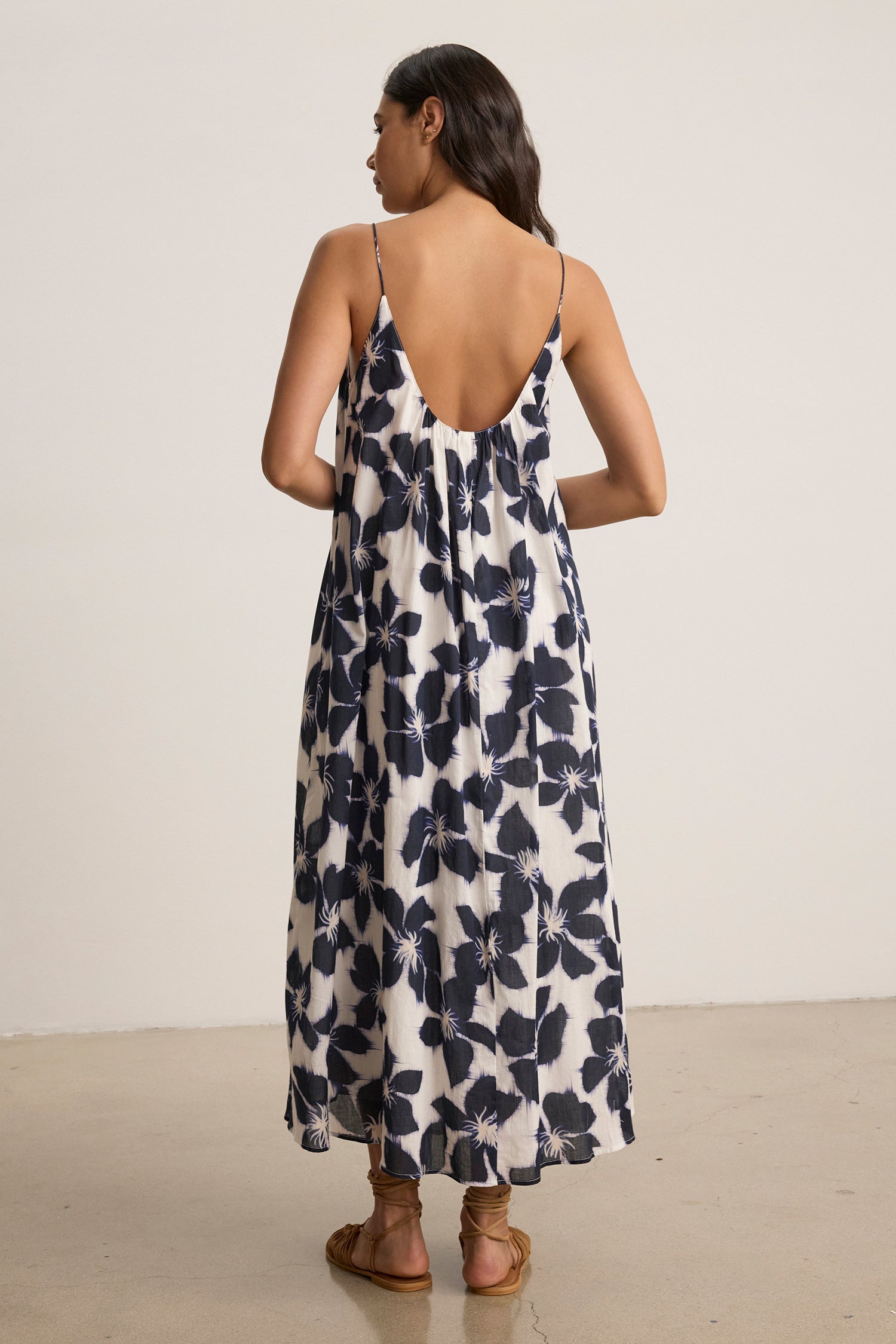 Alexa Printed Cotton Voile Tank Maxi Dress