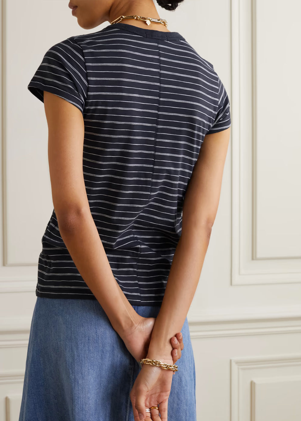 Rag & Bone The Slub Tee Stripe