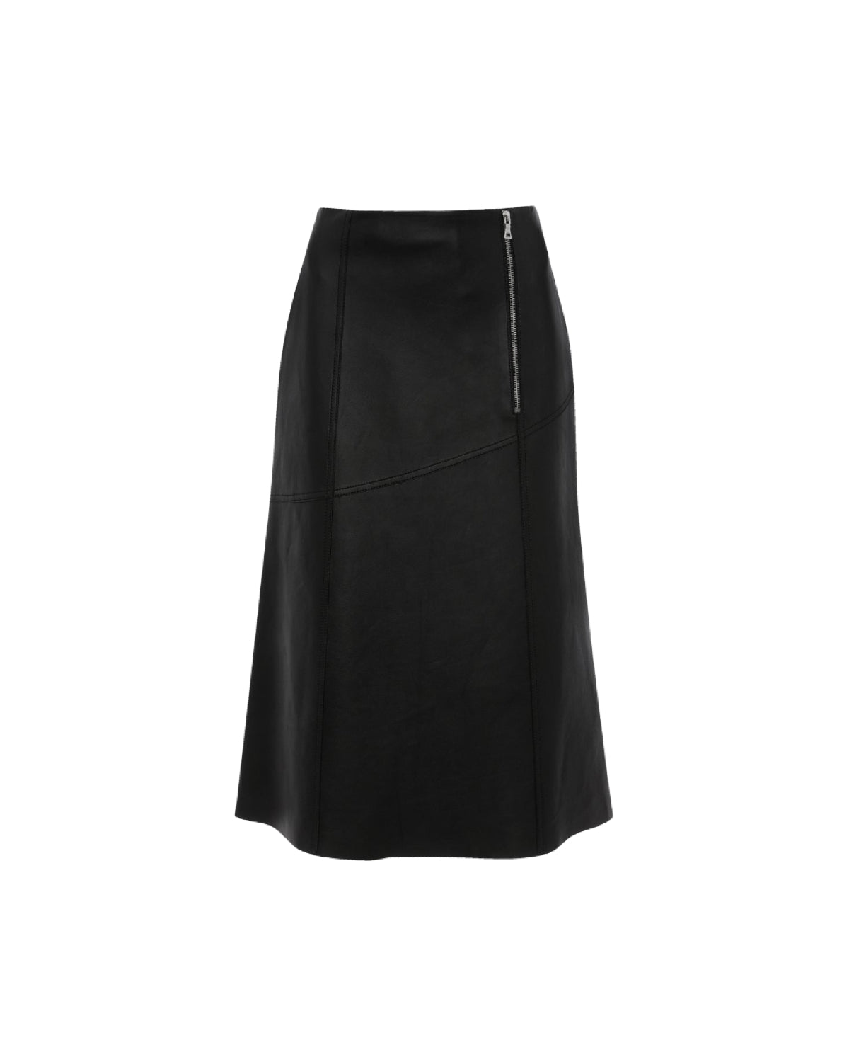 Victoria Beckham Panelled Lamb Skirt