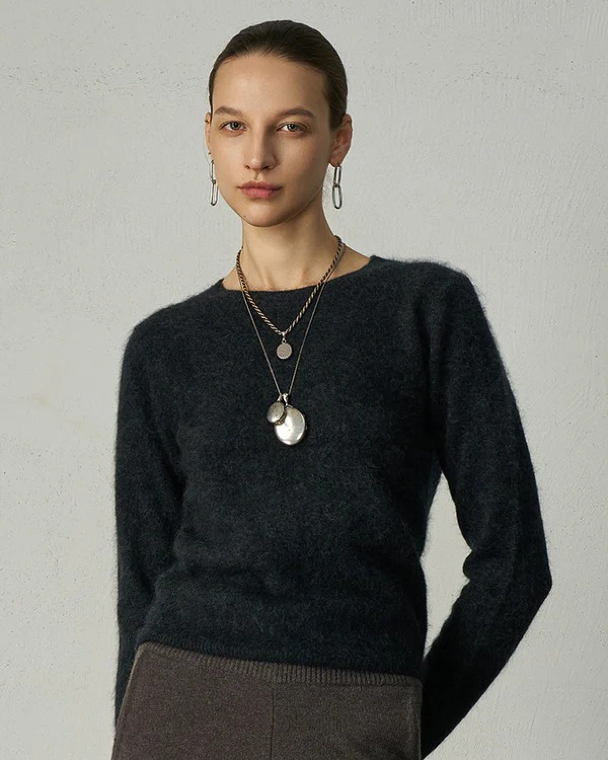 ALEGER  659 Brushed Long Sleeve Crew