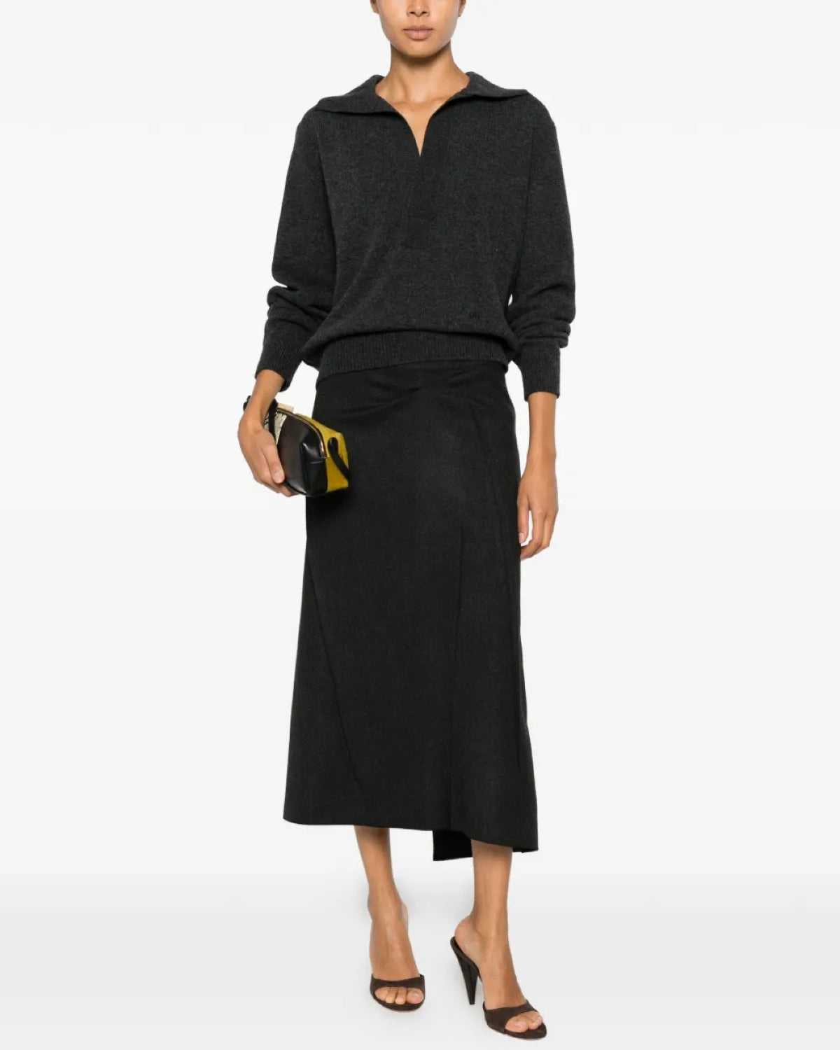 Victoria Beckham Pressed Tailored Skirt