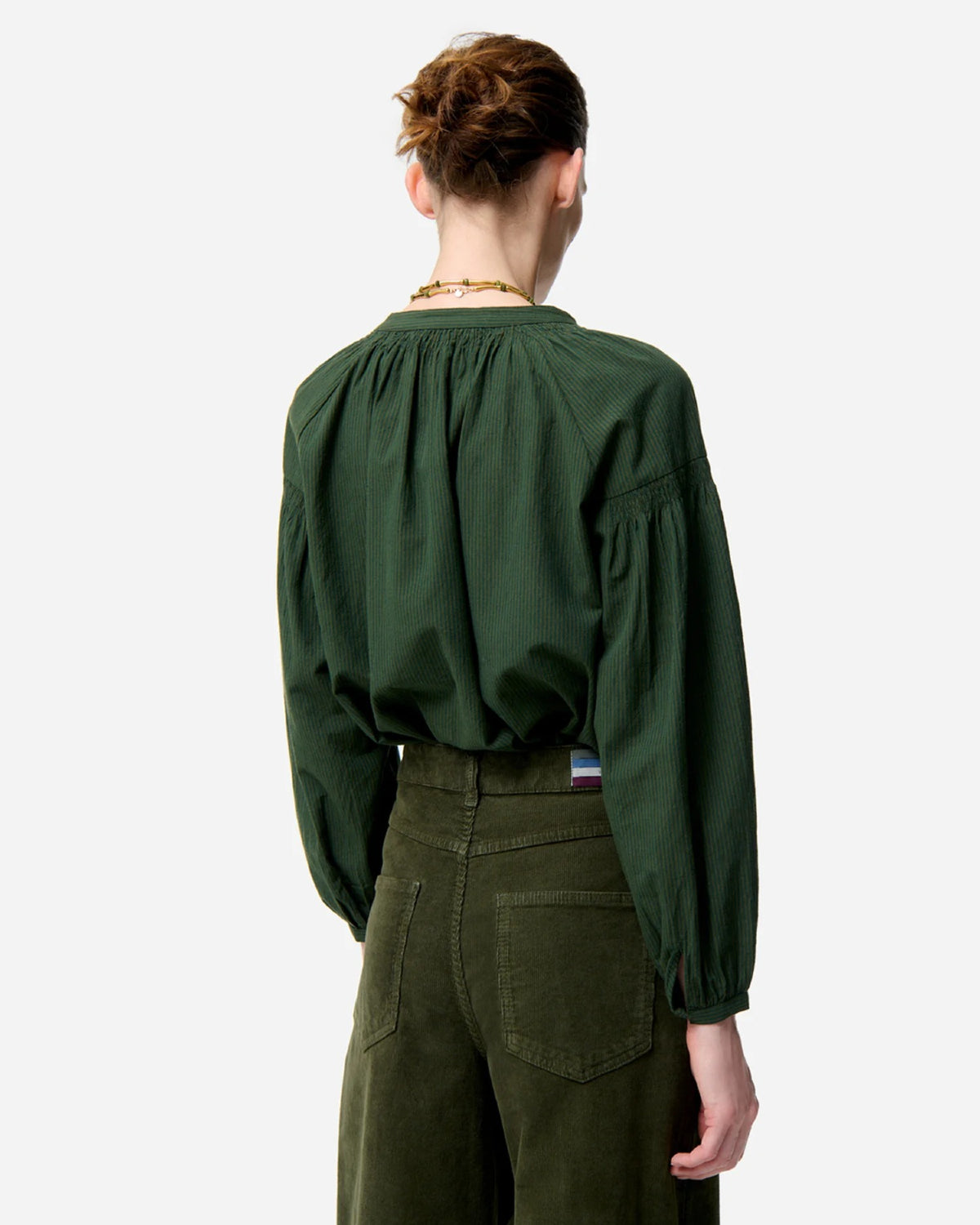 Vanessa Bruno Nipoa Blouse Vert Fonce