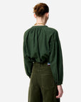 Vanessa Bruno Nipoa Blouse Vert Fonce
