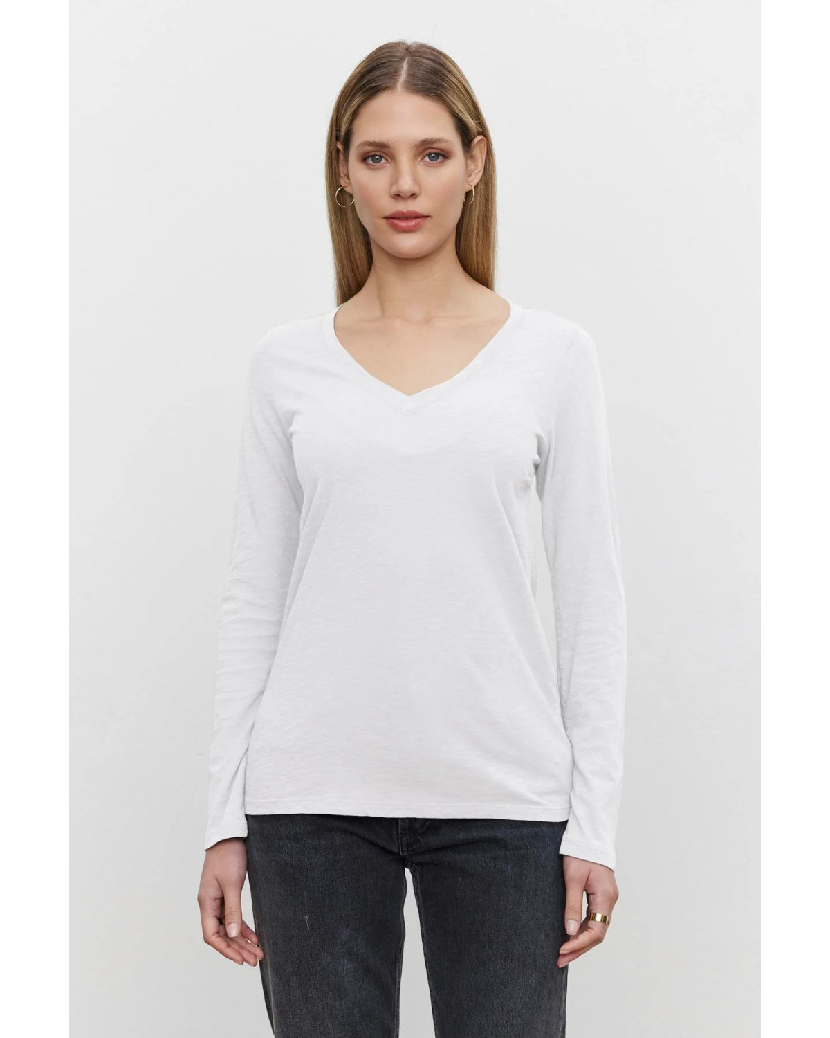 Velvet Blaire Vneck L/S Tee