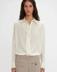 Victoria Beckham Ruffle Detail Blouse