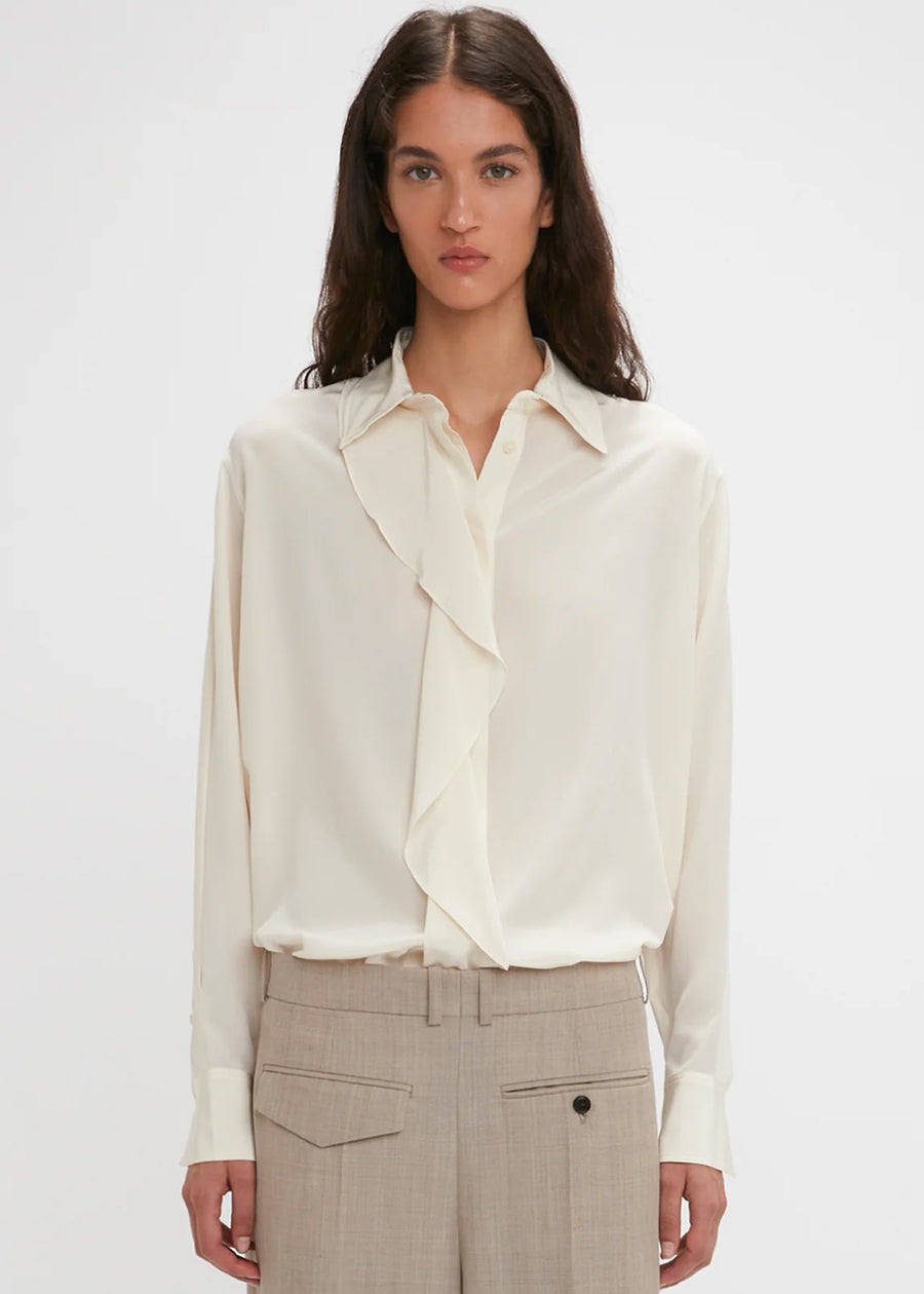 Victoria Beckham Ruffle Detail Blouse