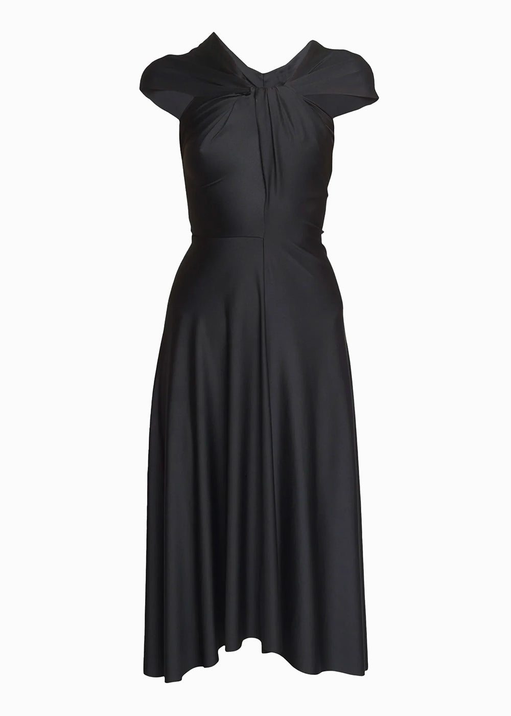 Victoria Beckham Cap Sleeve Draped Dress