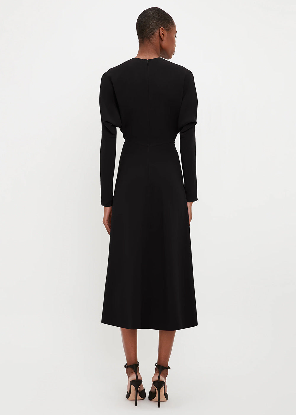 Victoria Beckham Dolman Midi Dress Black