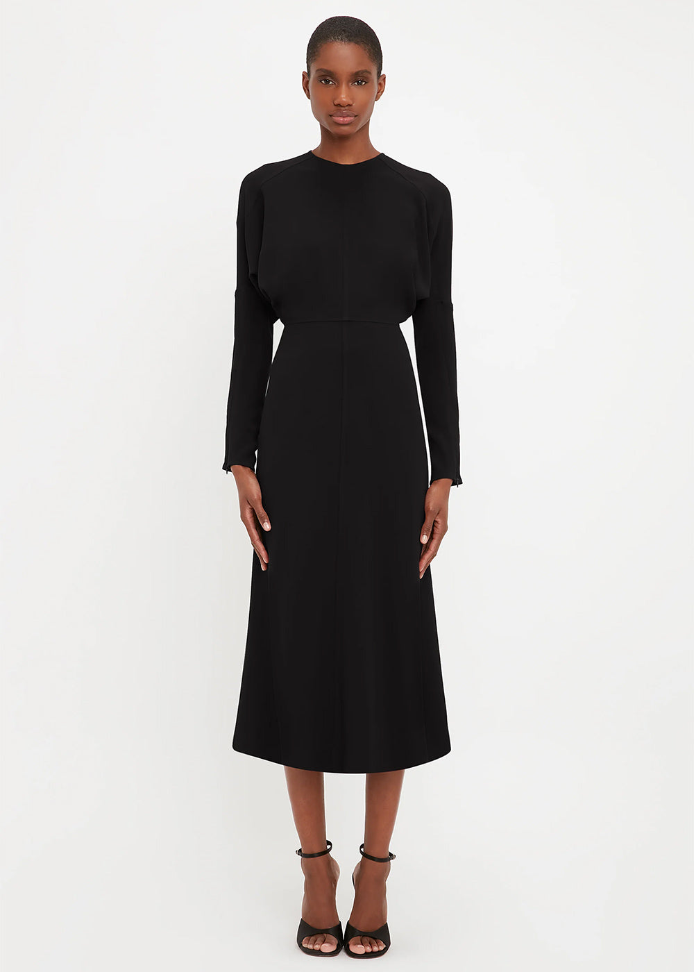 Victoria Beckham Dolman Midi Dress Black