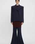 Victoria Beckham Pointed Shoulder Pea Coat