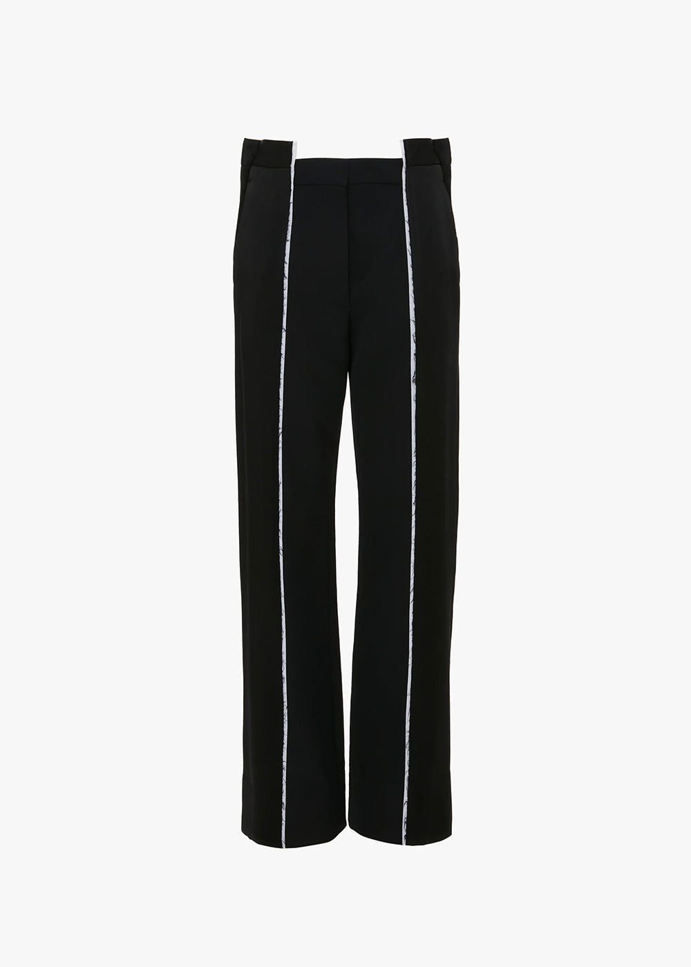 Victoria Beckham Straight Leg Deconstructed Trousers