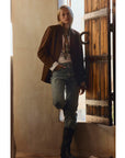 Velvet Faux Suede Jacket
