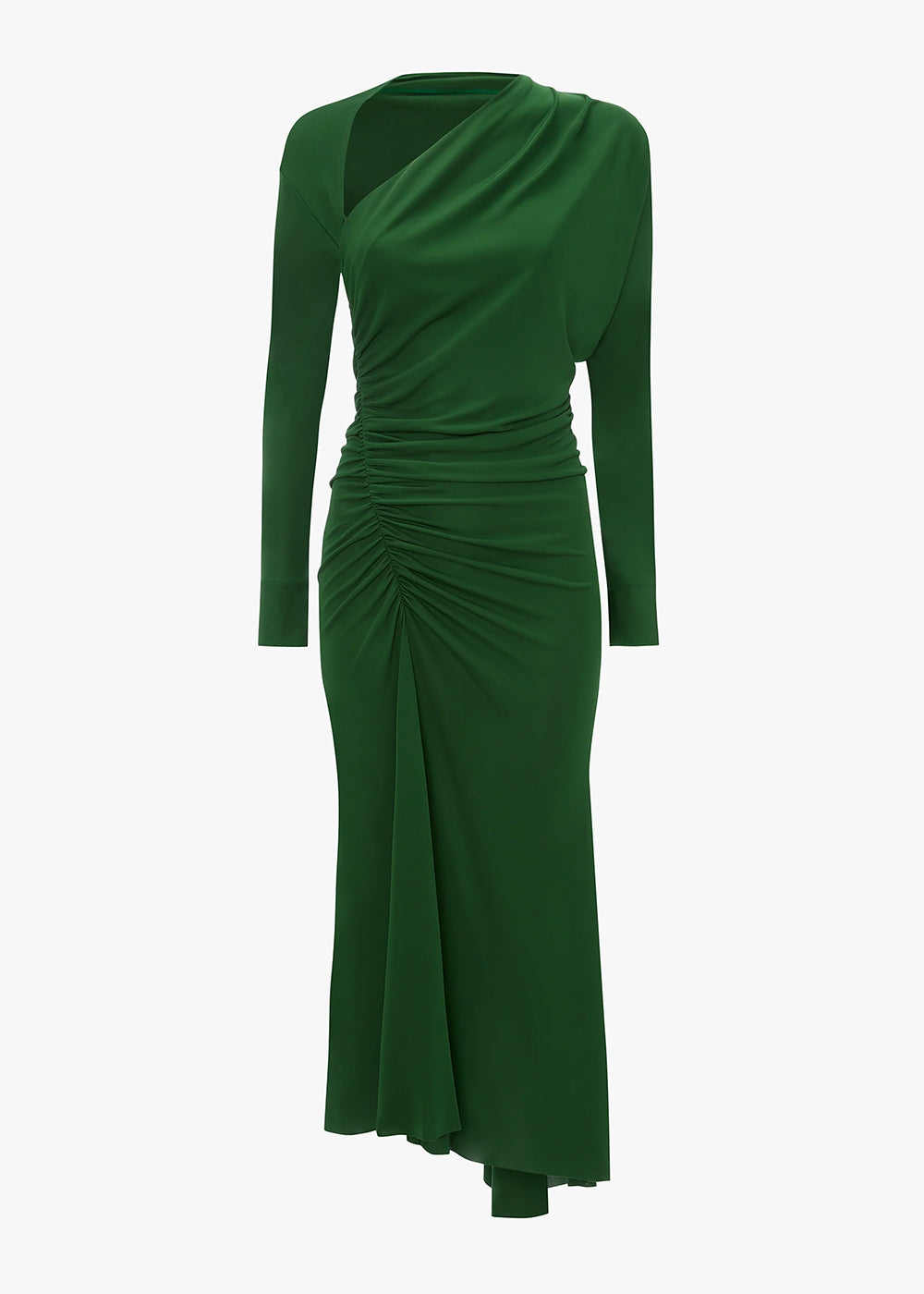 Victoria Beckham Slash Ruched Midi
