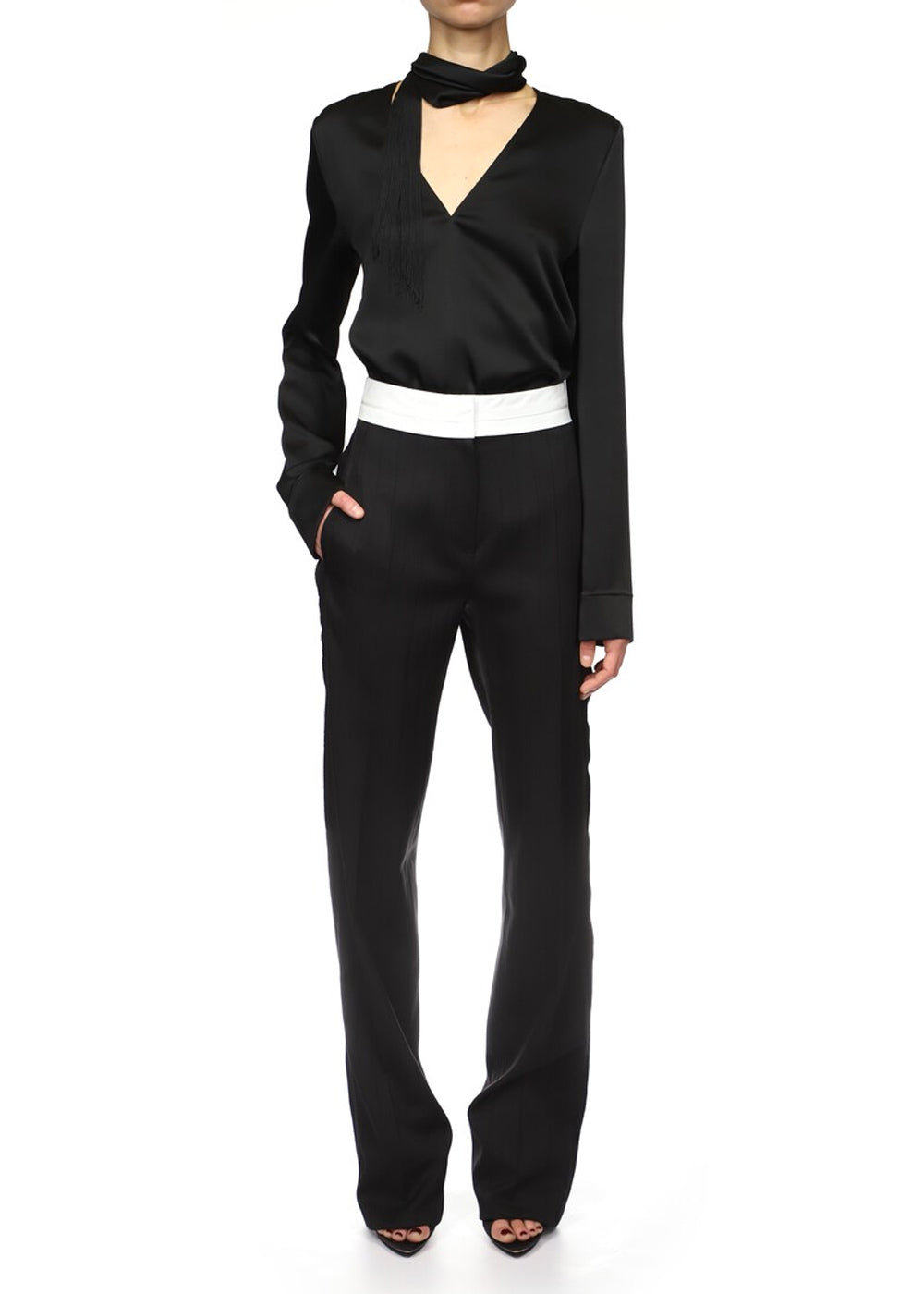 Victoria Beckham Side Seam Detail Trouser
