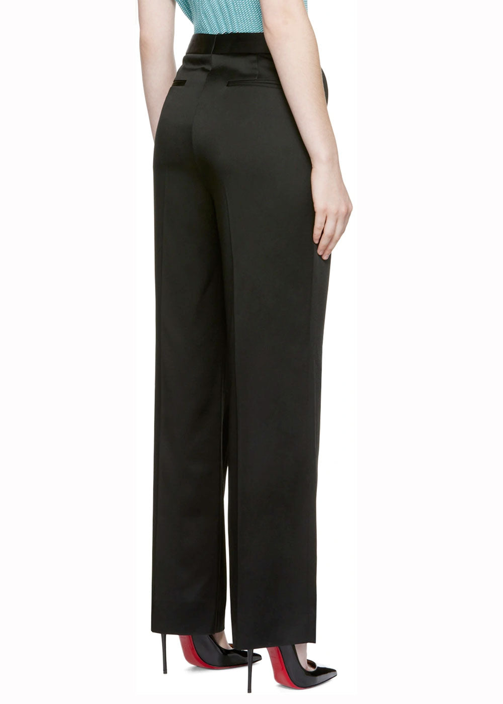 Victoria Beckham Black Straight Leg Trouser