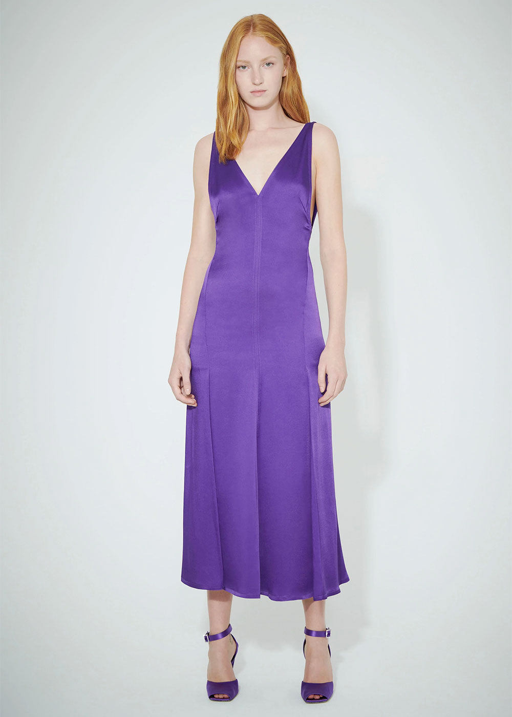 Victoria Beckham Panelled Midi Dress
