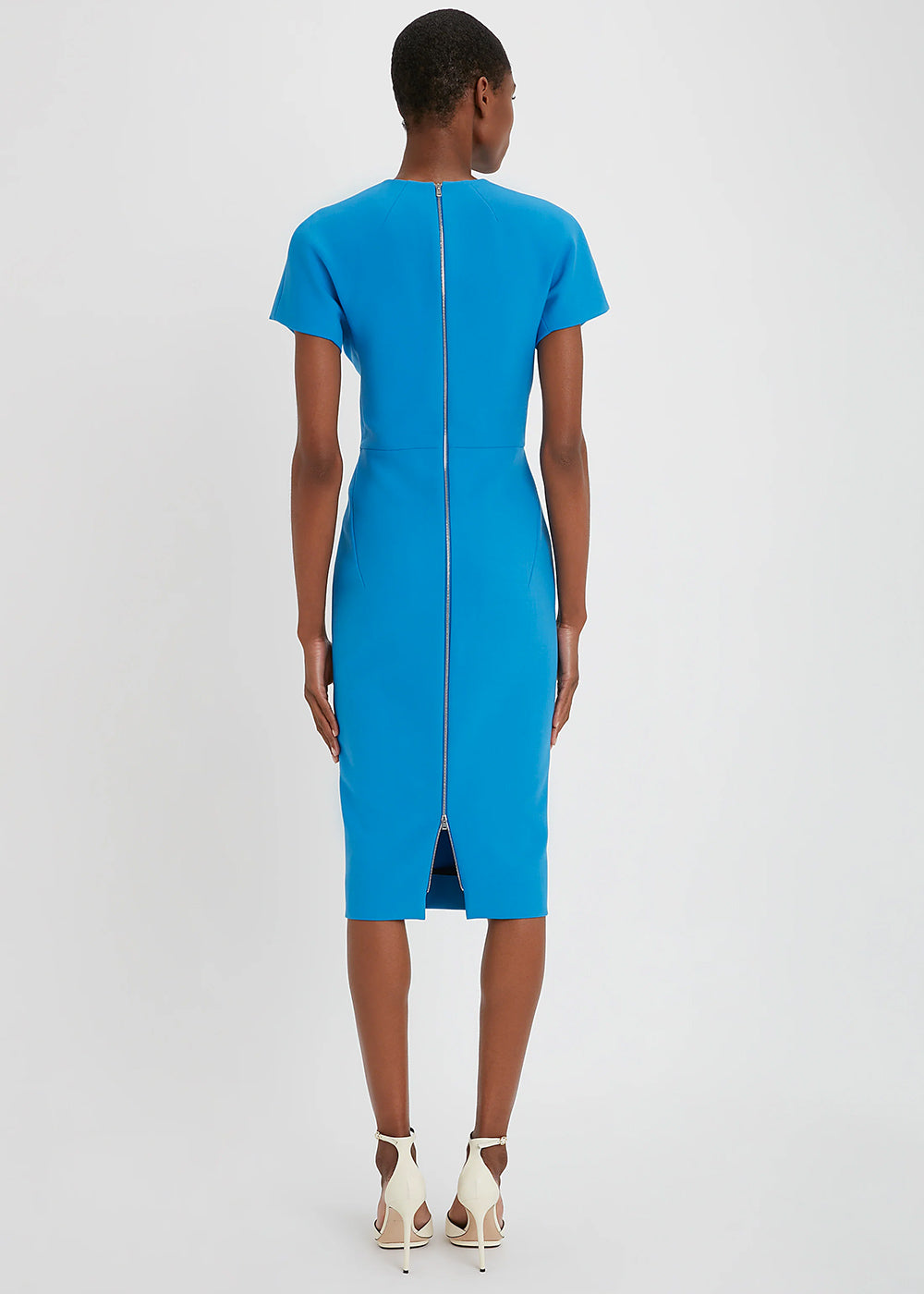 Victoria Beckham Spiral Seam T-Shirt Fitted Dress