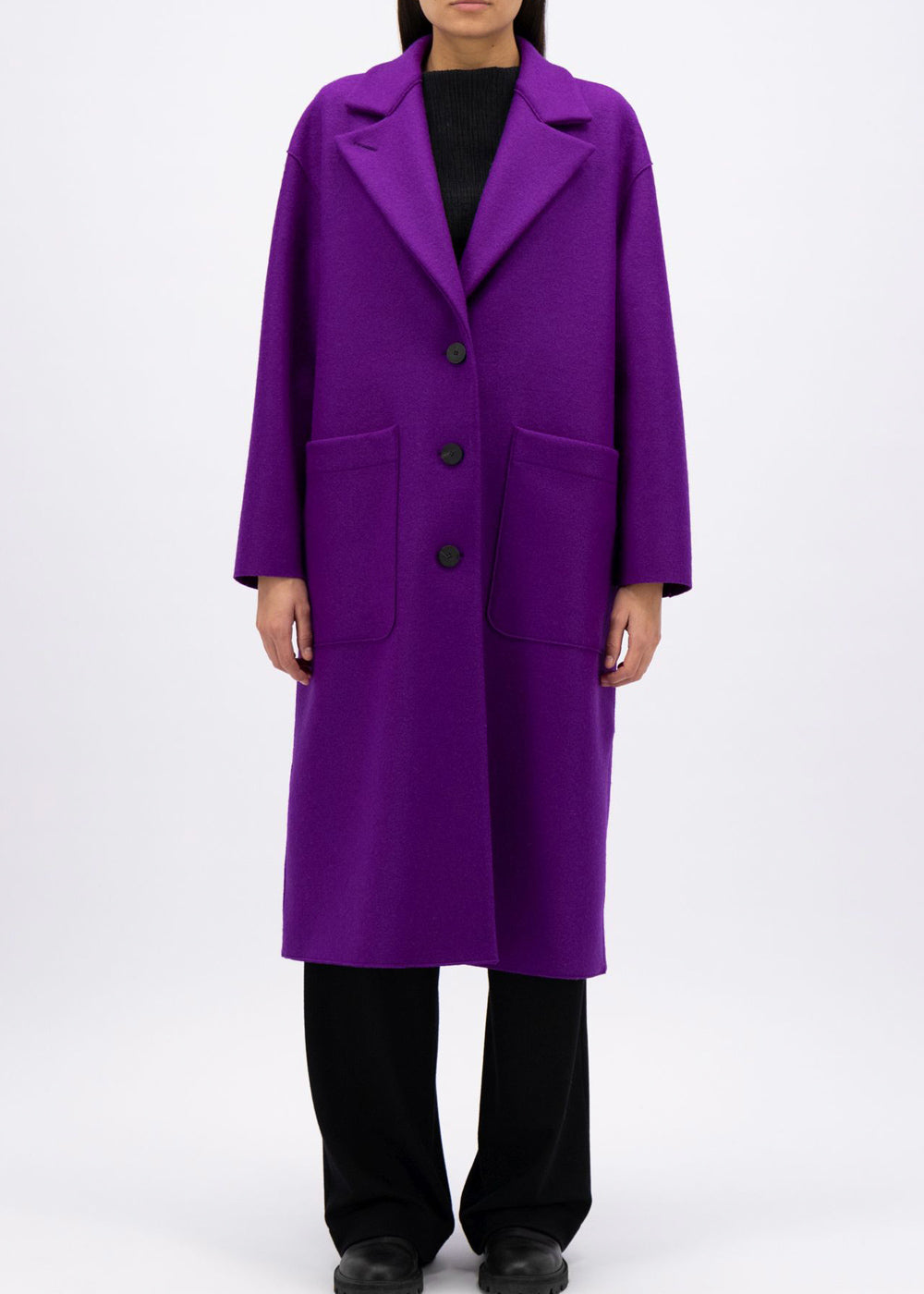 Harris Wharf London Greatcoat Pressed Wool