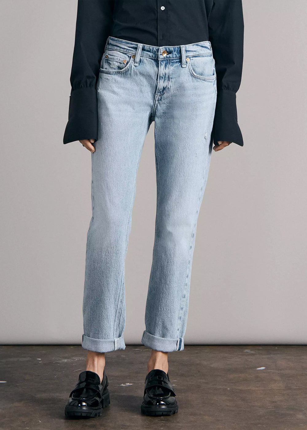 Rag &amp; Bone Malvern Dre Low Rise Boyfriend