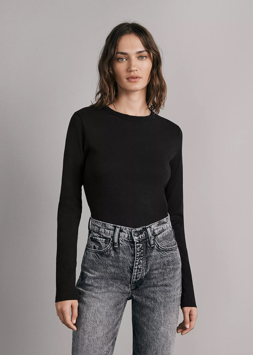 Rag & Bone The Long Sleeve Slub Tee