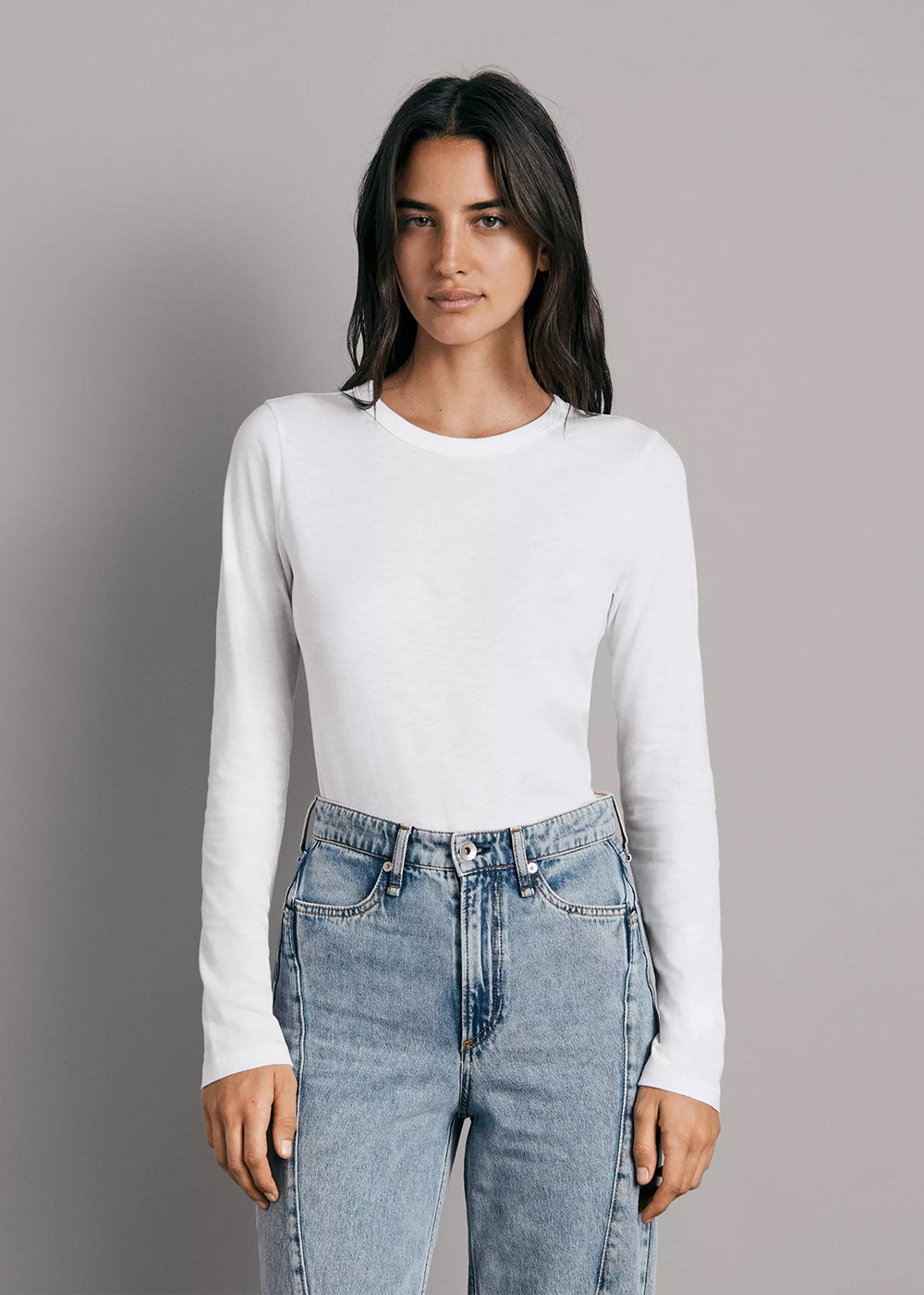 Rag & Bone The Long Sleeve Slub Tee