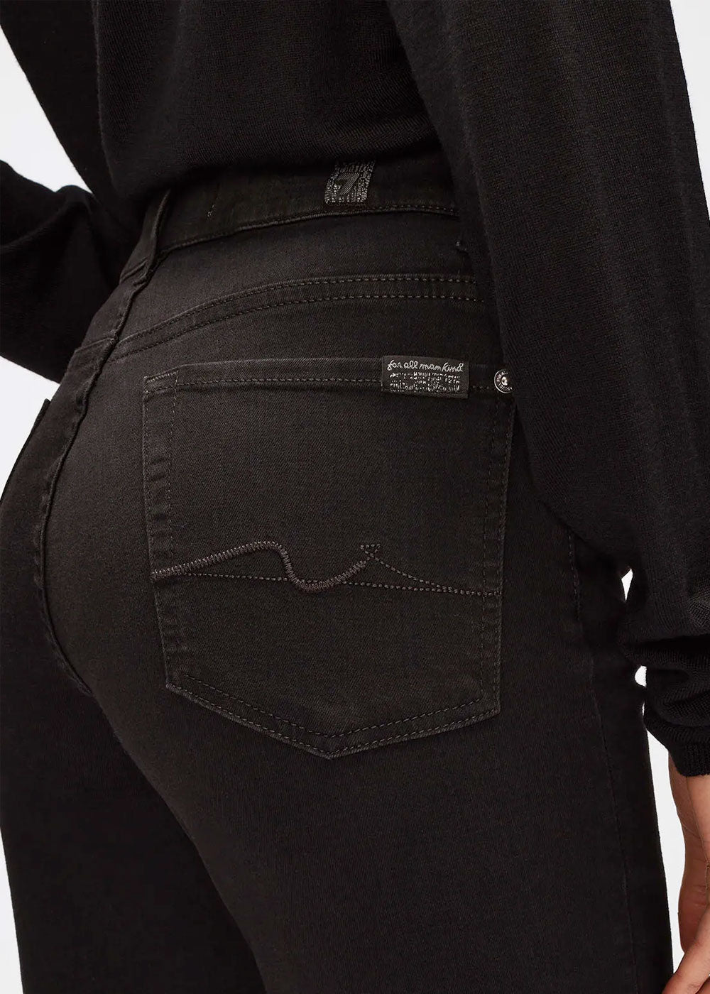 7 For All Mankind Straight Blair Rinsed Black