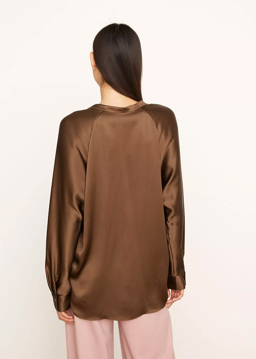 Vince Band Collar Blouse
