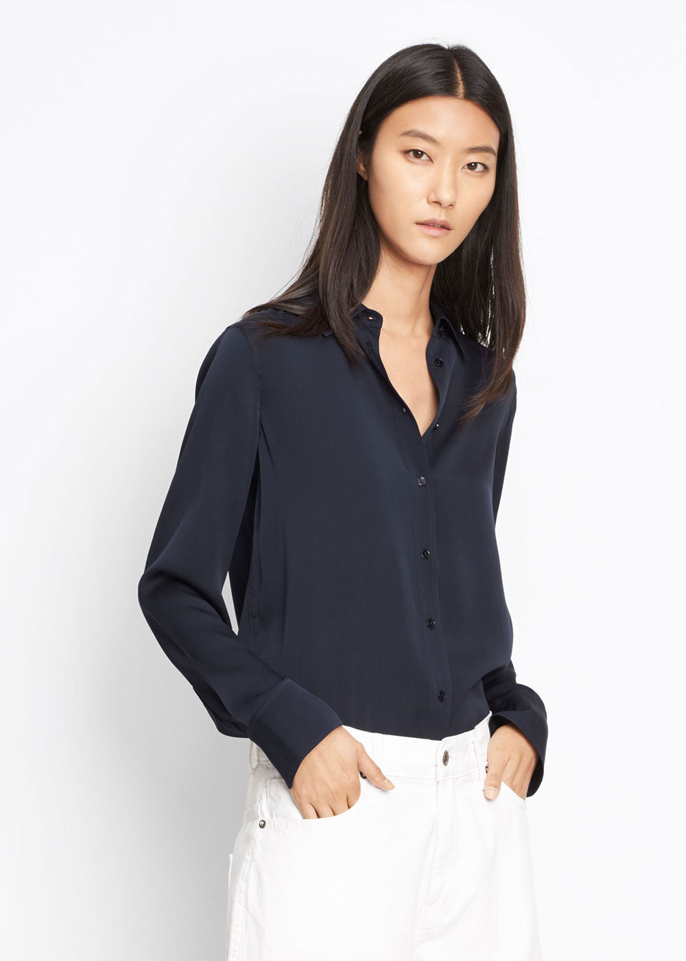 Vince Slim Fitted Blouse